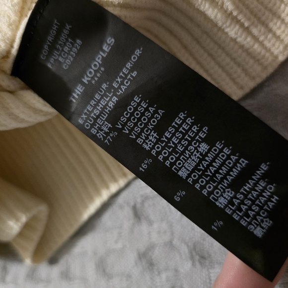 NWT The Kooples Ribbed Top - Picture 9 of 12